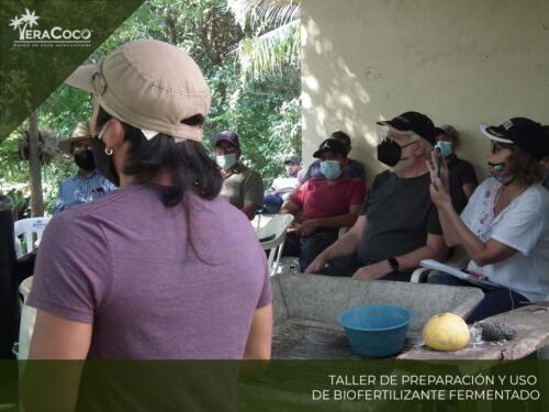 Taller Preparación y uso de Biofertilizante Fermentado.  Palma de coco híbrida